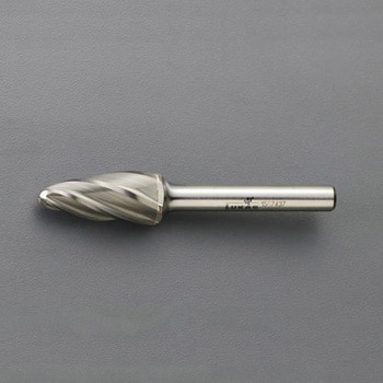6x18x50mm/6mm軸 超硬カッター(アルミ用) エスコ