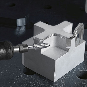 6x18x50mm/6mm軸 超硬カッター(アルミ用) エスコ