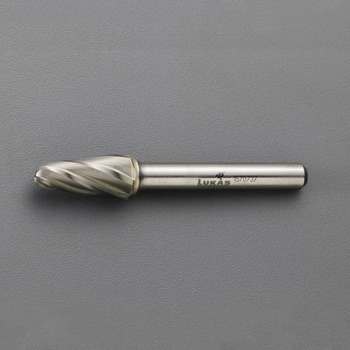 12x25x65mm/6mm軸 超硬カッター(アルミ用) エスコ