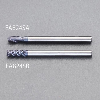 1.0x50mm エンドミル(AITicrN coat/超硬・2枚刃 エスコ