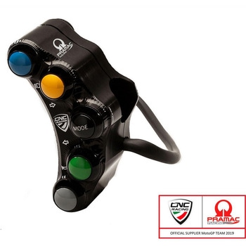 Left ハンドルバー switch - Street use - Pramac Racing Limited Edition ブラック CNC Racing (シーエヌシーレーシング)