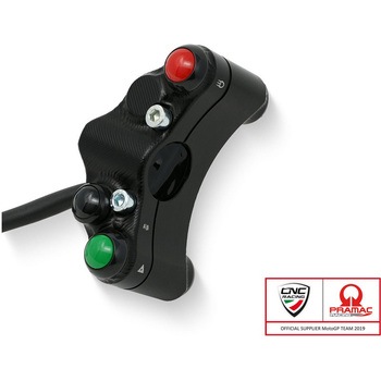 Left ハンドルバー switch - Street use - Pramac Racing Limited Edition ブラック CNC Racing (シーエヌシーレーシング)