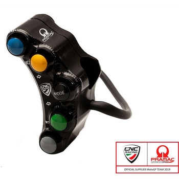 Left ハンドルバー switch Pramac Racing Lim. Ed - street use ブラック CNC Racing (シーエヌシーレーシング)