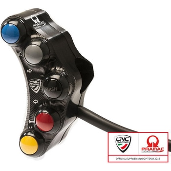 Left ハンドルバー switch Pramac Racing Lim. Ed - street use ブラック CNC Racing (シーエヌシーレーシング)