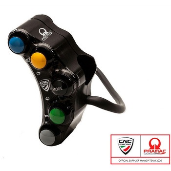 Left ハンドルバー switch Pramac Racing Lim. Ed - street use ブラック CNC Racing (シーエヌシーレーシング)