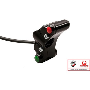 Left ハンドルバー switch Pramac Racing Lim. Ed - street use ブラック CNC Racing (シーエヌシーレーシング)