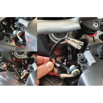 ナンバープレートライト wiring kit Ducati ブラック CNC Racing (シーエヌシーレーシング)