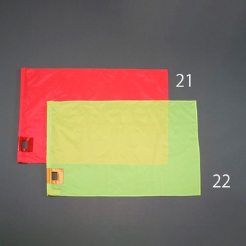 900x1100mm 大旗(ハンドル付/蛍光レッド) エスコ