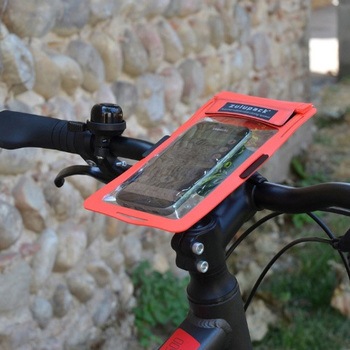 280x123mm 自転車用スマホホルダー(防水) エスコ