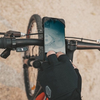 280x123mm 自転車用スマホホルダー(防水) エスコ
