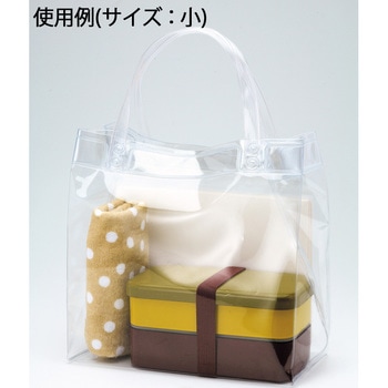 200x100x200mm トートバッグ(透明/小) エスコ