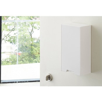 120x75x220mm マスク収納ケース(マグネット付・白) エスコ
