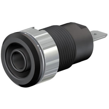 4mm セーフティソケット(黒) エスコ