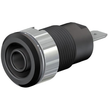 4mm セーフティソケット(黒) エスコ