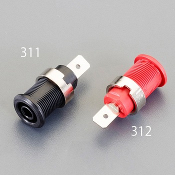 4mm セーフティソケット(黒) エスコ