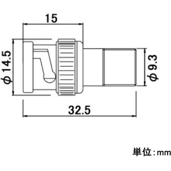 [F型→BNC型]同軸ケーブル変換アダプター エスコ
