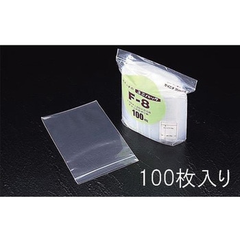 480x340mm ポリ袋(チャック付/100枚) エスコ