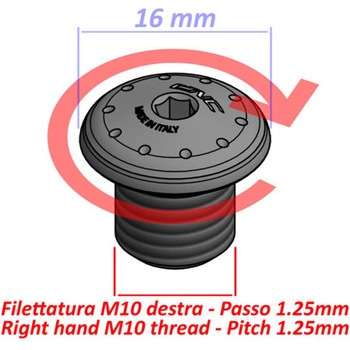 Mirror Blanking Plug M10 RH CNC Racing (シーエヌシーレーシング)
