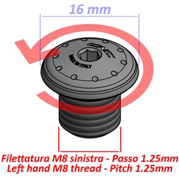 Mirror Blanking Plug M8 LH CNC Racing (シーエヌシーレーシング)