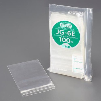 280x200x0.06mm ジッパー付保存袋(100枚) エスコ