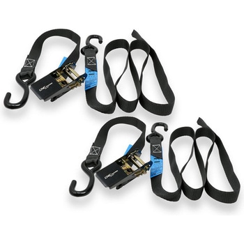 MOTORCYCLE TIE DOWN RATCHET STRAP KIT ブラック CNC Racing (シーエヌシーレーシング)