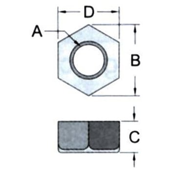M 6  プラスチックナット(ナイロン/20個) エスコ