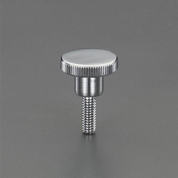 M6x30mm/Φ24mm ローレットノブ(雄ねじ/スチール製) エスコ