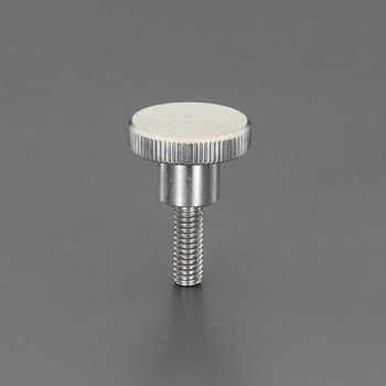 M8x30mm/Φ30mm ローレットノブ(雄ねじ/ステンレス製) エスコ