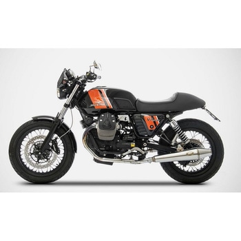 N. 2 ステンレススチール レーシング スリップオン MOTO GUZZI V7 CLASSIC (2008-2015) ZARD (ザード)