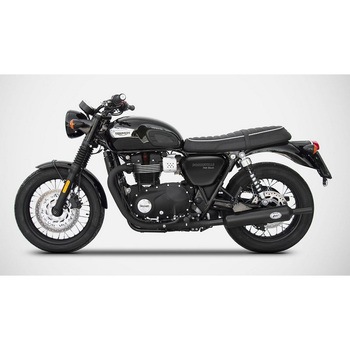 N. 2 ステンレススチール レーシング スリップオン TRIUMPH BONNEVILLE T100 (2017-2019) ZARD (ザード)