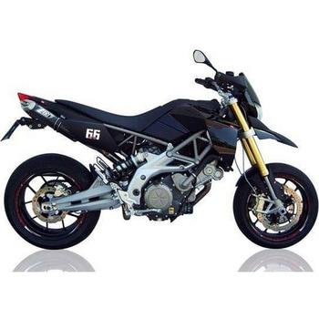 N. 2 ブラックステンレススチール -ALU スリップオン APRILIA DORSODURO 750 (2009-2014) ZARD (ザード)
