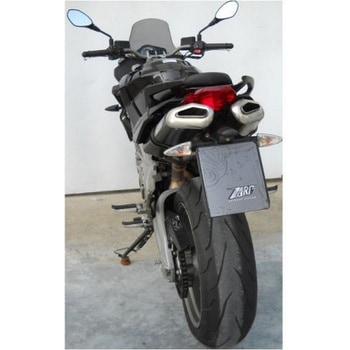 N. 2 ブラックステンレススチール -ALU スリップオン APRILIA SHIVER 750 (2010-2017) ZARD (ザード)