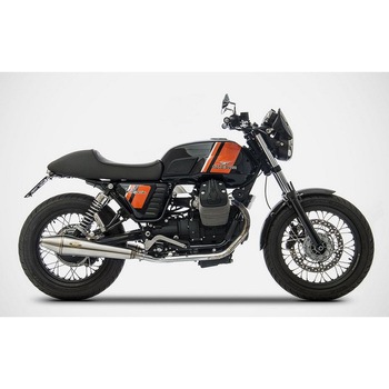 N. 2 ミラーポリッシュド ステンレススチール スリップオン MOTO GUZZI V7 CLASSIC (2008-2015) ZARD (ザード)