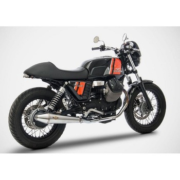 N. 2 ミラーポリッシュド ステンレススチール スリップオン MOTO GUZZI V7 CLASSIC (2008-2015) ZARD (ザード)