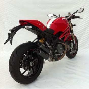 N.2 ステンレススチール -カーボン スリップオン DUCATI MONSTER 1100 EVO (2011-2013) ZARD (ザード)