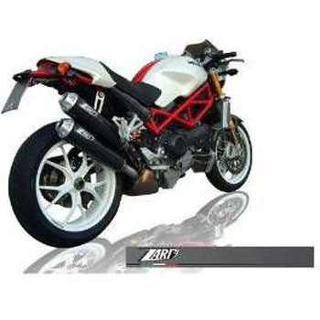 N.2 ステンレススチール -カーボン スリップオン DUCATI MONSTER S2R 800/1000 (2006-2008) ZARD (ザード)