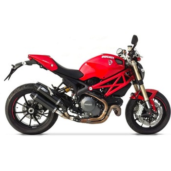 N.2 ステンレススチール -カーボン レーシング スリップオン DUCATI MONSTER 1100 EVO (2011-2013) ZARD (ザード)