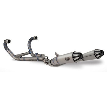 N.2 ステンレススチール レーシング スリップオン + BLACK-シルバー END-CAPS BMW R NINE-T 1200 (2015-2019) ZARD (ザード)