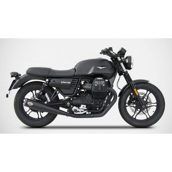 ZG083SSR-P2 N.2 ブラックステンレススチール レーシング スリップオン MOTO GUZZI V7 III (2017-2019) 1個  ZARD 【通販モノタロウ】