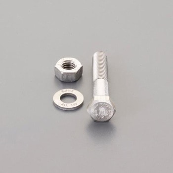 M 6x 80mm強力六角ボルト(SUS/ナットワッシャ付半ネジ エスコ