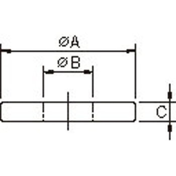 M10x16.3mm [焼入]平ワッシャー - エスコ