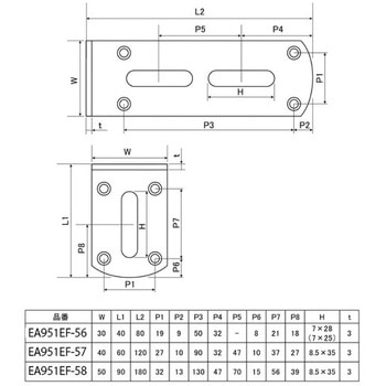 40x 80x30mm ワイドアングル(ステンレス製) エスコ