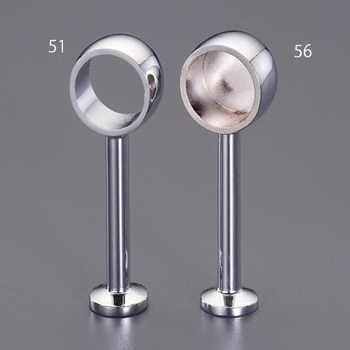 Φ32mm パイプ用ブランケット(中間用/クロームメッキ) エスコ
