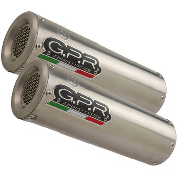 Original For Ducati Monster 796 2010/14 Pair Homologated Slip-On Catalized M3 Inox GPR Exhaust (ジーピーアールエキゾースト)