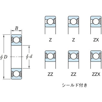 [6301Z]深溝玉軸受 エスコ