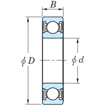 [6311-2RU]深溝玉軸受 - エスコ