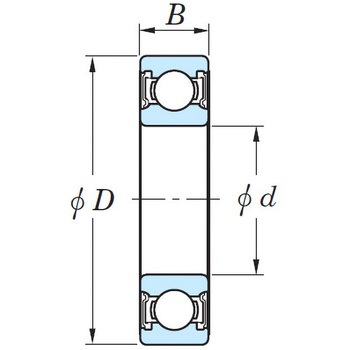 [6900-2RU]深溝玉軸受 エスコ