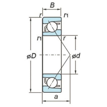 [7206B]アンギュラ玉軸受 エスコ