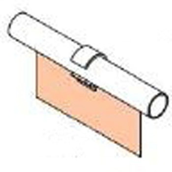 60x150mm [パイプラック用]ラベルケース エスコ