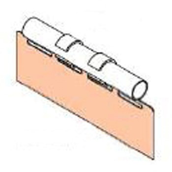 80x250mm [パイプラック用]ラベルケース - エスコ